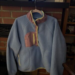 Blue and Pink Fleece Jacket